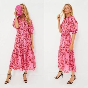 Cynthia Rowley Saratoga Pink Cotton Dress L